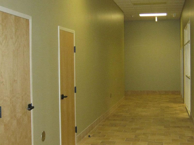 Construction Hallway Interior of Calhoun County Courthouse - Pittsboro, MS by Sanderson Construction
