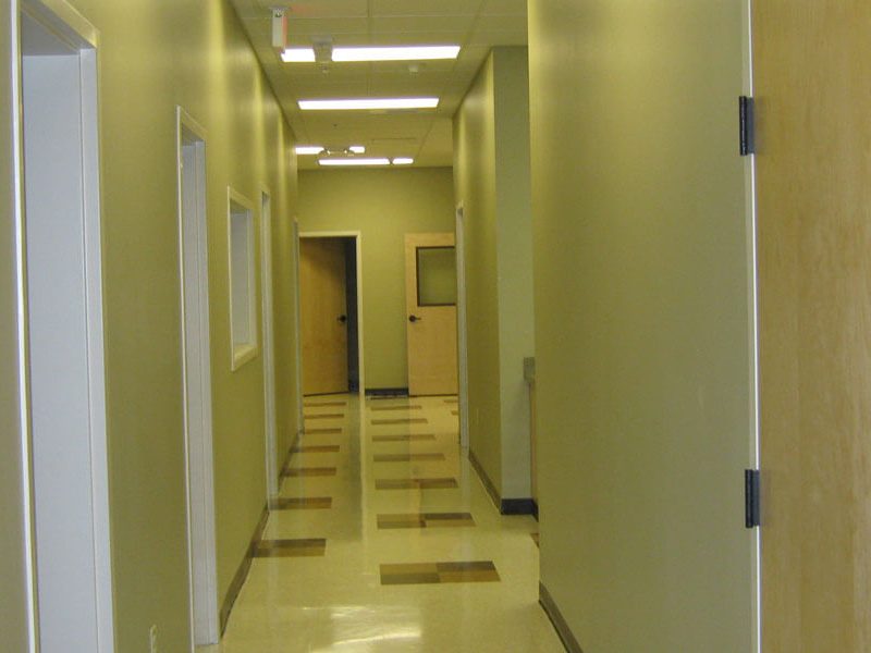 Construction Hallway Interior of Calhoun County Courthouse - Pittsboro, MS by Sanderson Construction