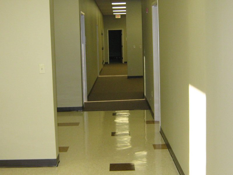 Construction Hallway Interior of Calhoun County Courthouse - Pittsboro, MS by Sanderson Construction