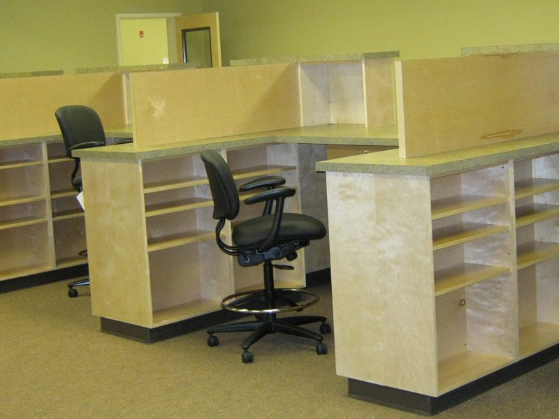 Construction Cubicle Interior of Calhoun County Courthouse - Pittsboro, MS by Sanderson Construction