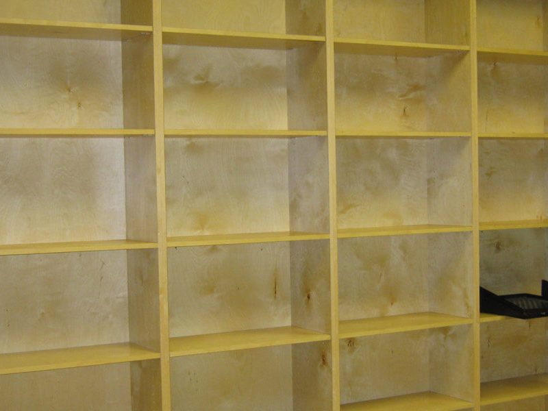 Construction Bookshelves Interior of Calhoun County Courthouse - Pittsboro, MS by Sanderson Construction