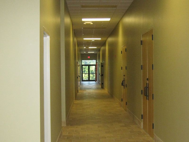 Construction Hallway Interior of Calhoun County Courthouse - Pittsboro, MS by Sanderson Construction