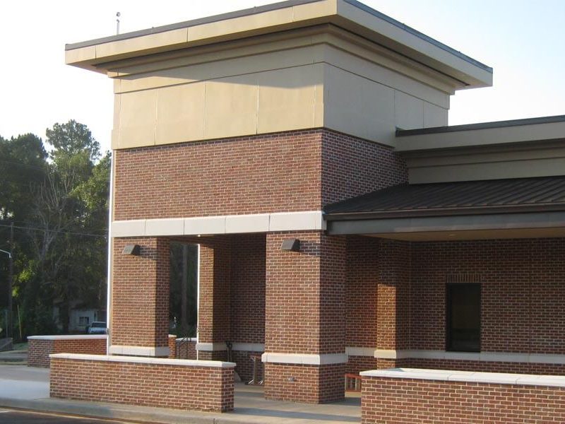 Construction Courthouse Exterior of Calhoun County Courthouse - Pittsboro, MS by Sanderson Construction