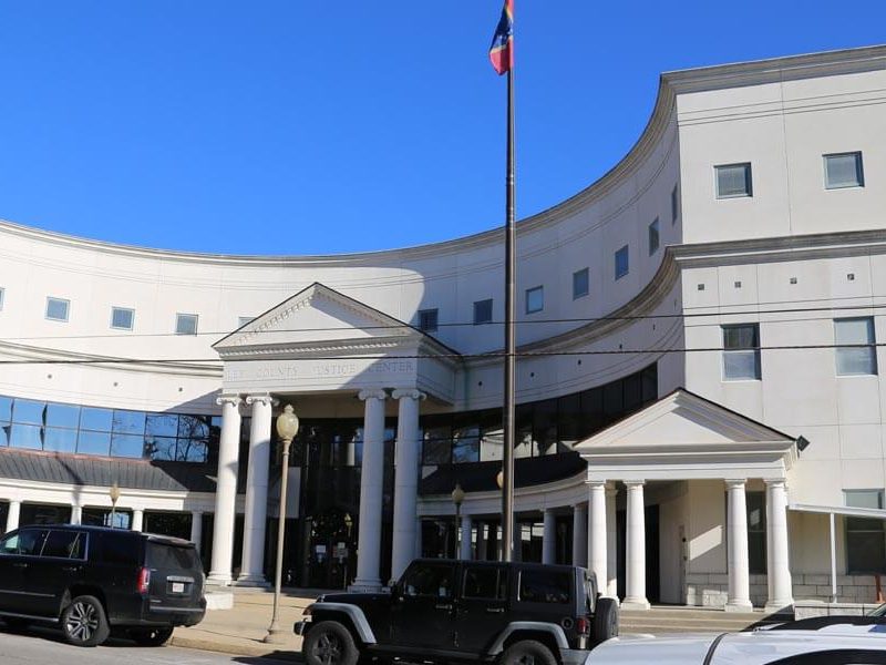 Construction Exterior Front Lee County Justice Center - Tupelo, MS by Sanderson Construction