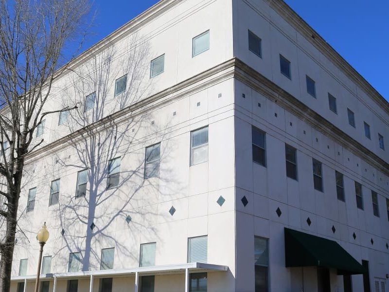Construction Exterior Side Lee County Justice Center - Tupelo, MS by Sanderson Construction