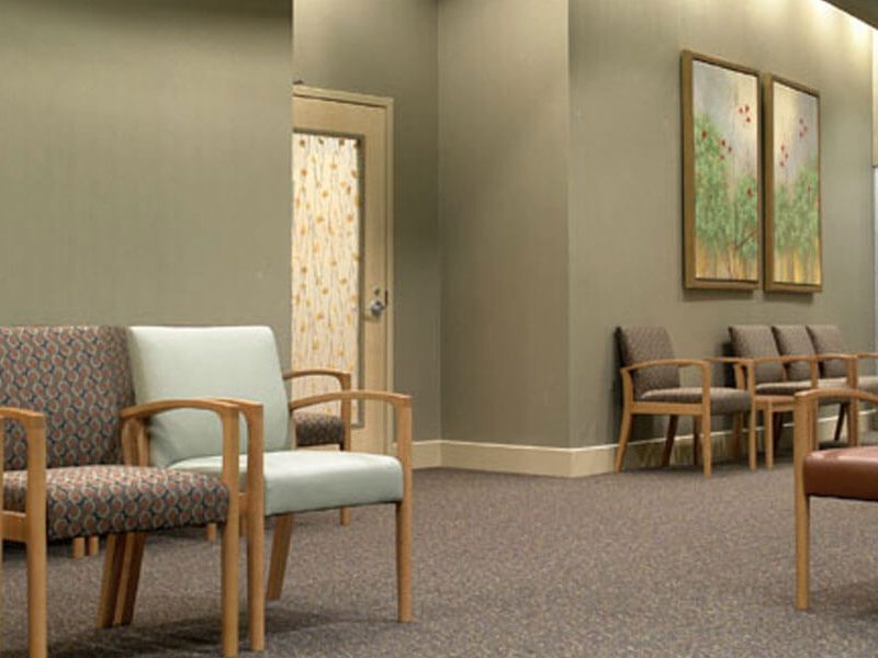 Construction Interior Waiting Room North Mississippi Medical Center Hematology Oncology in Tupelo, MS by Sanderson Construction