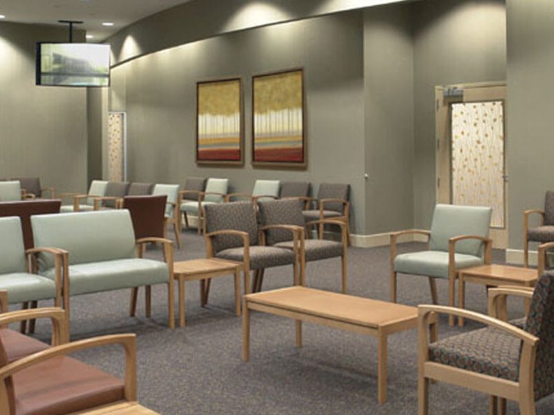 Construction Interior Waiting Room North Mississippi Medical Center Hematology Oncology in Tupelo, MS by Sanderson Construction