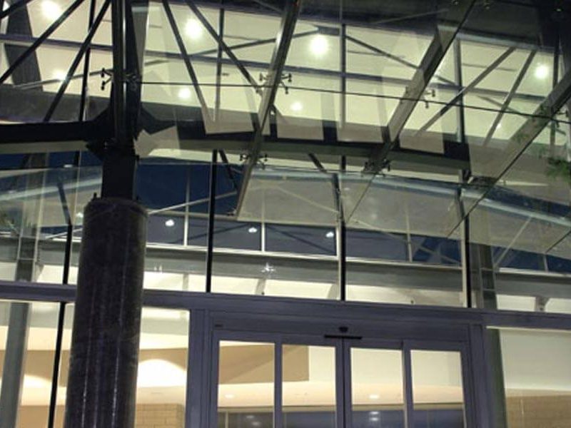 Construction Front Entrance View of North Mississippi Medical Center Hematology Oncology in Tupelo, MS by Sanderson Construction