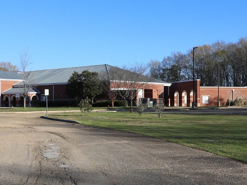 Front, Side, Exterior of Shannon Primary School in Shannon, MS by Sanderson Construction