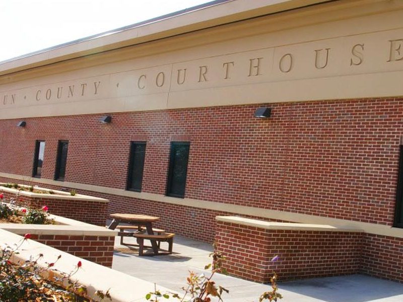 Construction - Courthouse Exterior of Calhoun County Courthouse - Pittsboro, MS by Sanderson Construction