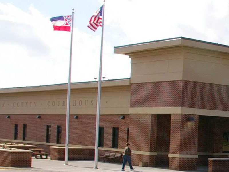 Construction - Courthouse Exterior of Calhoun County Courthouse - Pittsboro, MS by Sanderson Construction